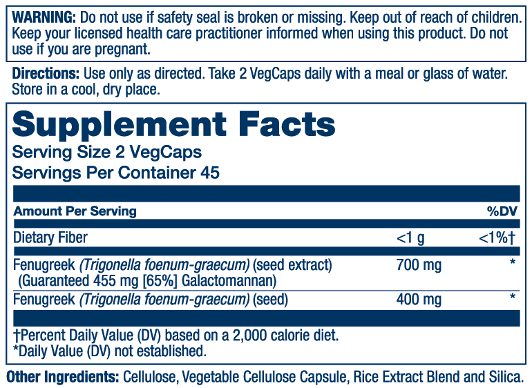 Fenugreek Seed Extract 700mg
