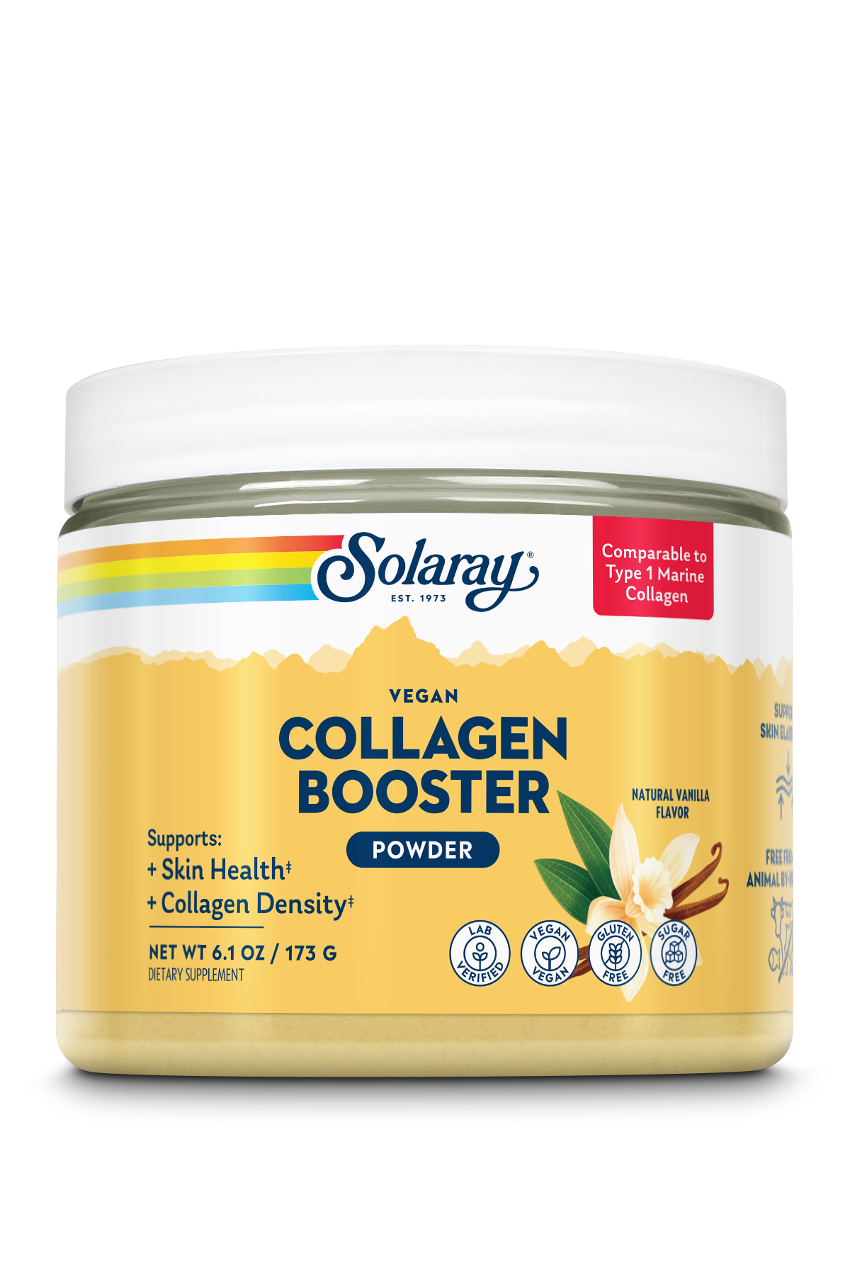 Solaray Vegan Collagen Booster Powder 6.1 oz