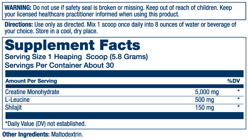 Creatine with Shilajit