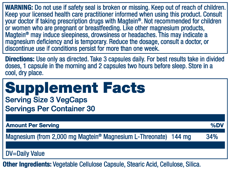 SmartMag Magtein ® Magnesium L-Threonate
