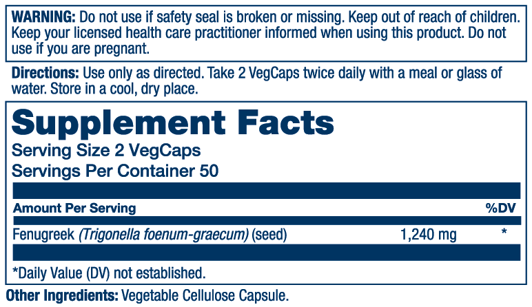 Fenugreek Seed 1240mg
