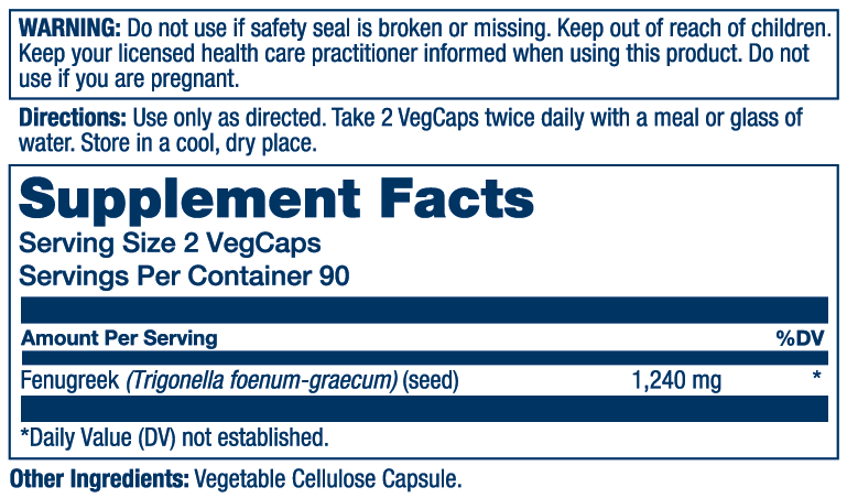 Fenugreek Seed 1240mg