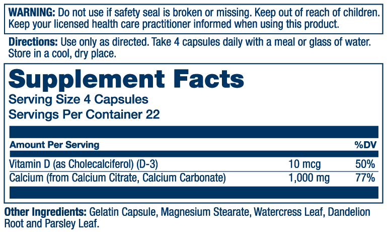 Calcium Citrate With Vitamin D-3 1000mg