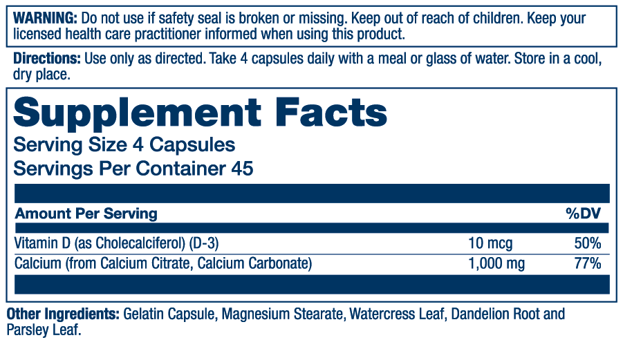 Calcium Citrate With Vitamin D-3 1000mg