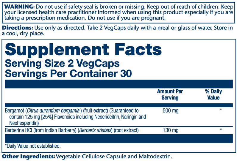 Bergamot Extract 500mg