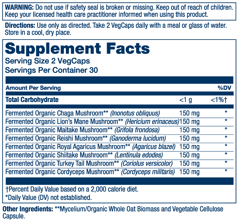 Fermented Mushroom Complete 1200mg