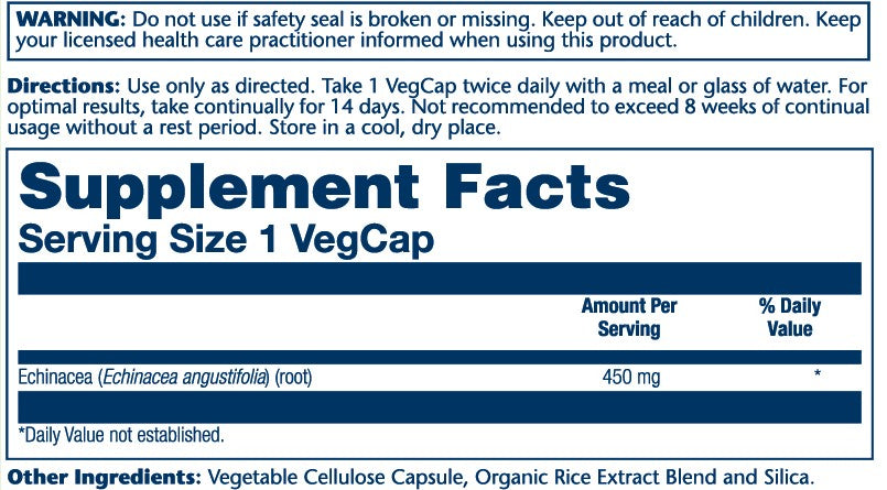 Echinacea Angustifolia 450mg