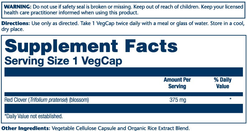 Red Clover Blossom 375mg