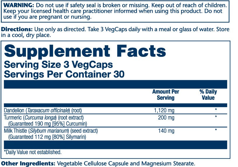 Siliverin, Liver Cleanse