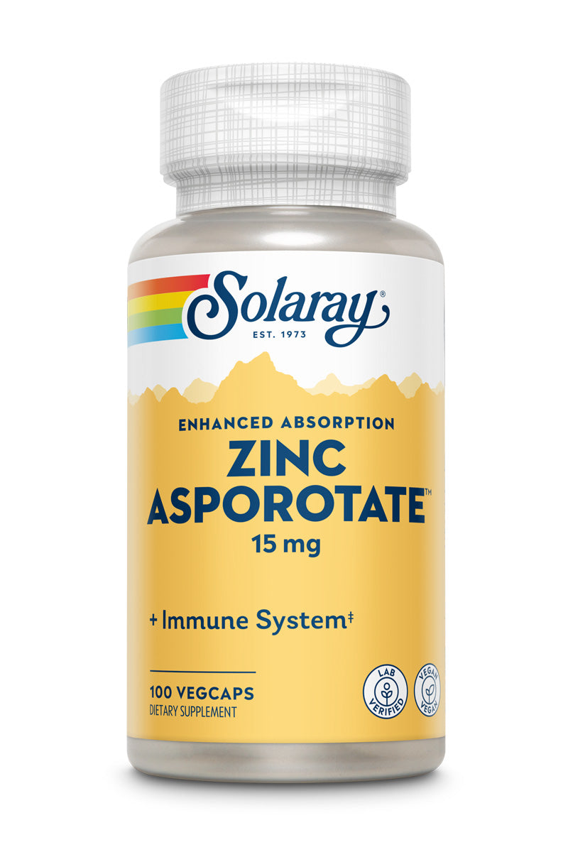 Zinc Asporotate 15mg – Solaray