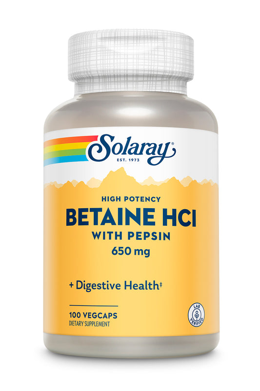 High Potency Betaine HCl with Pepsin