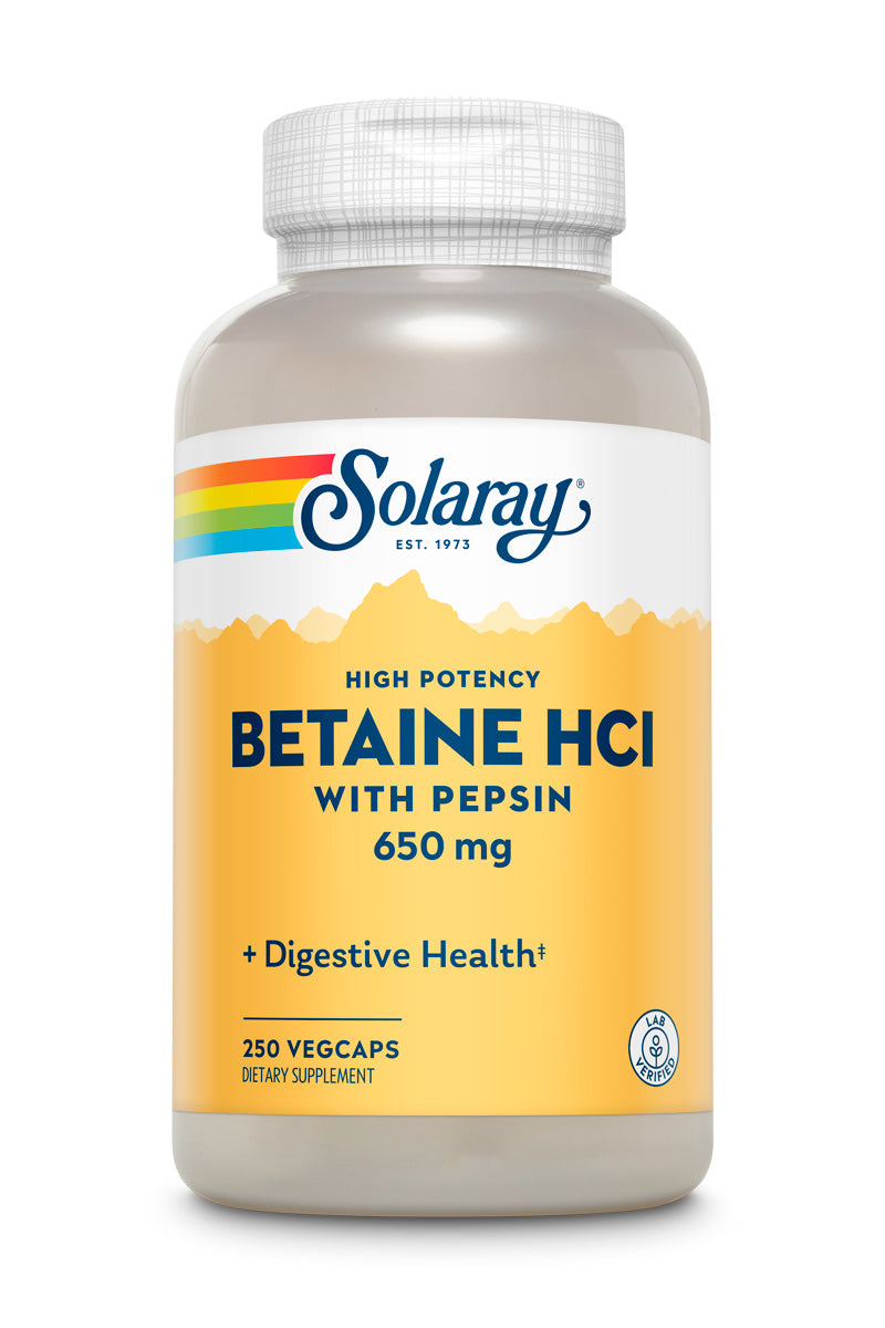 High Potency Betaine HCl with Pepsin
