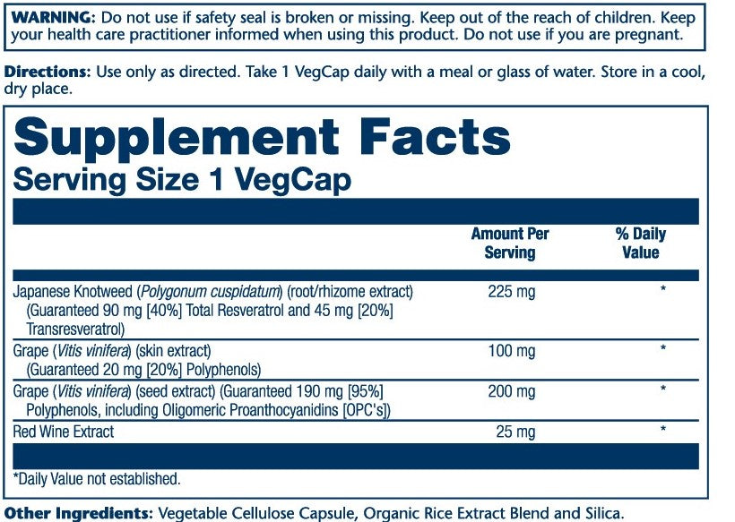 Triple Strength Resveratrol 225mg