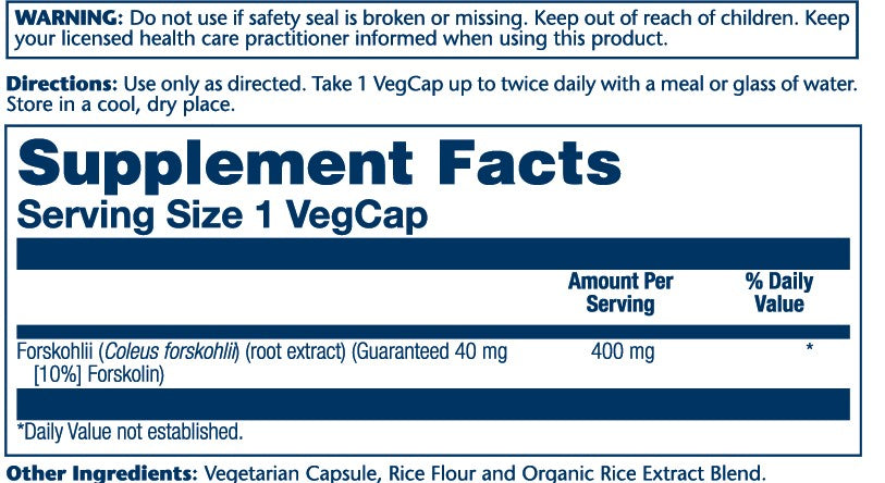Super Forskohlii Root Extract 400mg