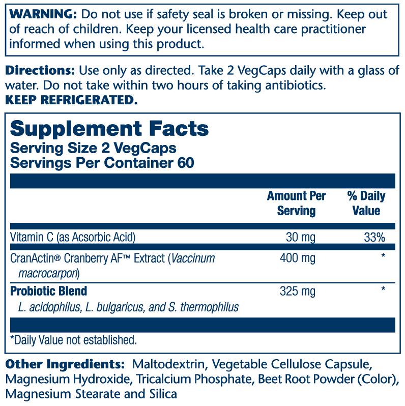 CranDophilus, CranActin 400mg