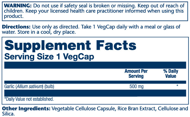 Garlic Bulb 500mg