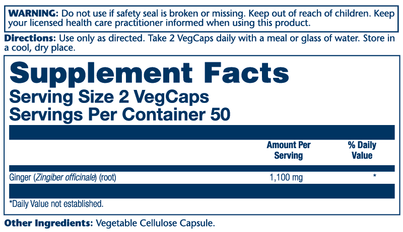 Ginger Root 1100mg