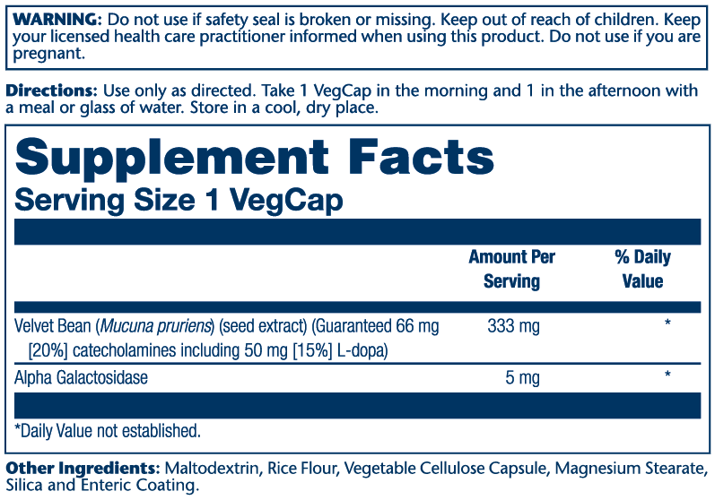 DopaBean, Velvet Bean Extract 333mg
