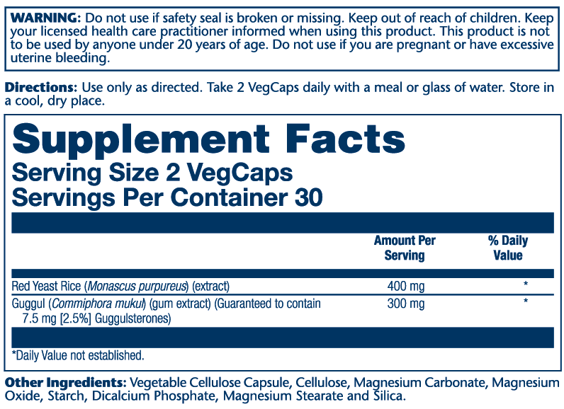 Guggul Ext & Red Yeast Rice