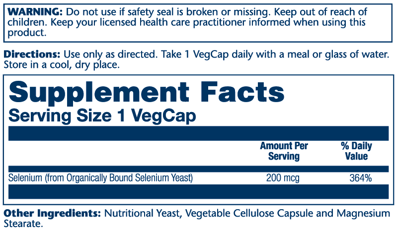 Selenium 200mcg