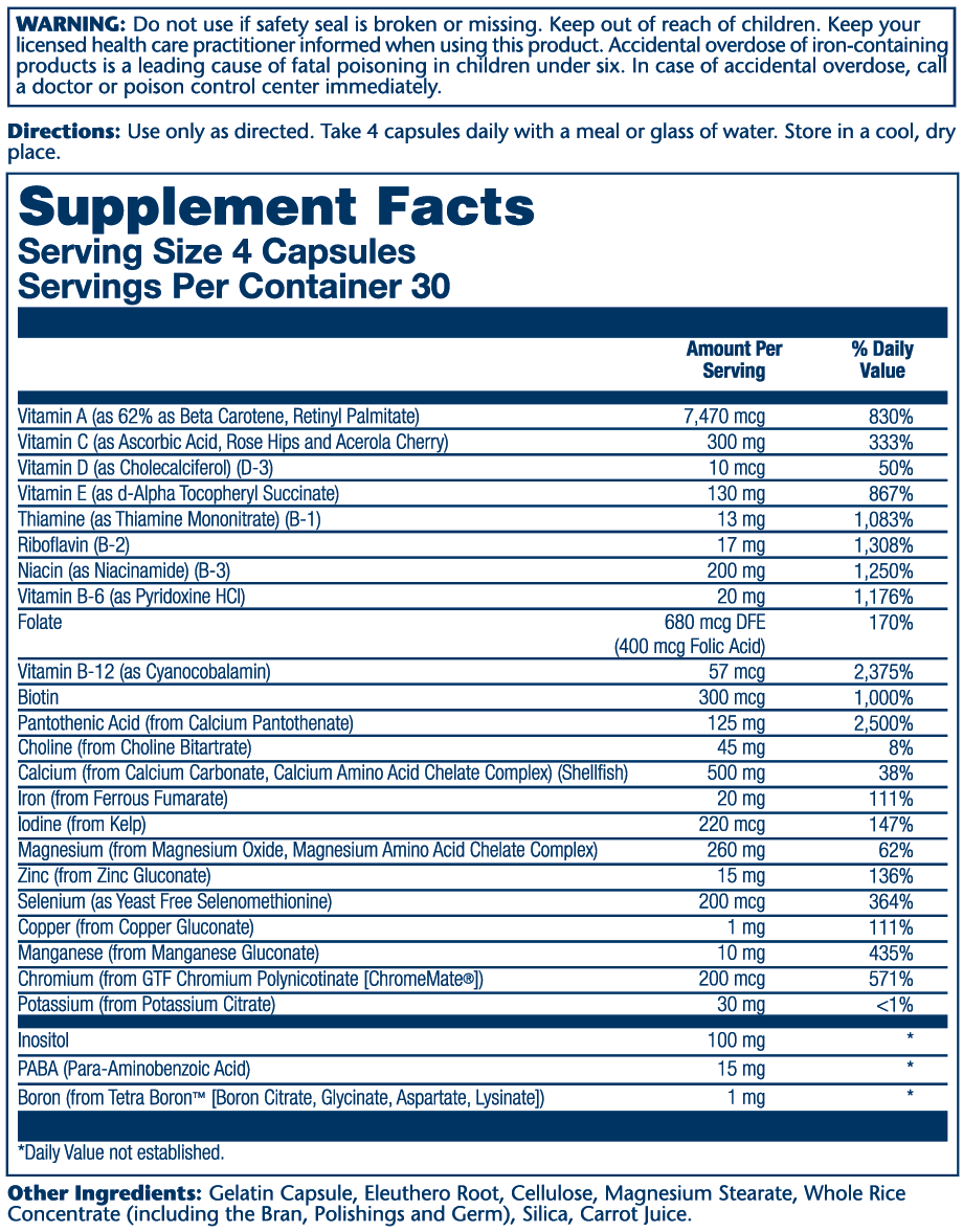 Mega-Mineral Multivitamin