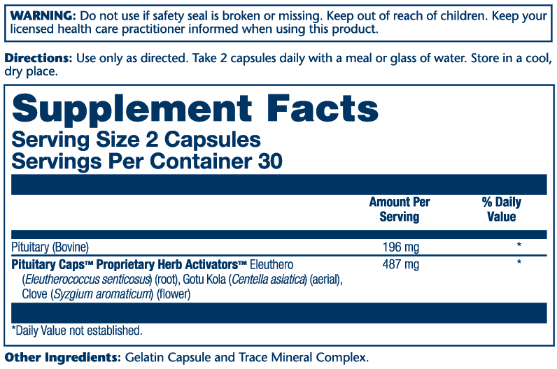 Pituitary Caps, Freeze-Dried