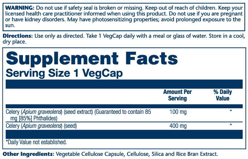 Celery Seed Extract 100mg