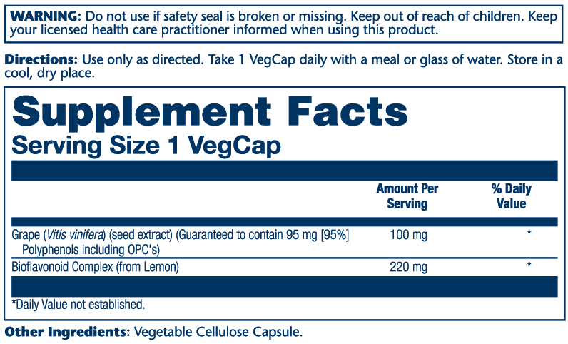 Grape Seed Extract 100mg