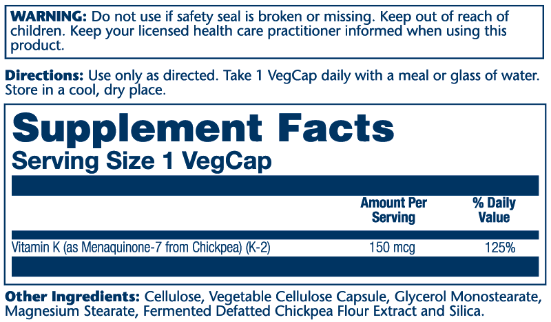 Triple Strength Vitamin K-2, Mk-7