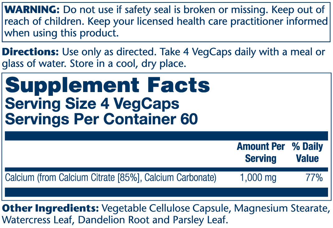 Calcium Citrate 1000mg