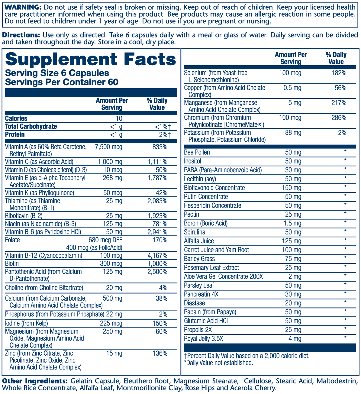 Spectro Multivitamin, Iron-Free