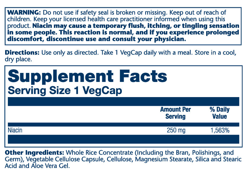 Niacin, Timed-Release 250mg