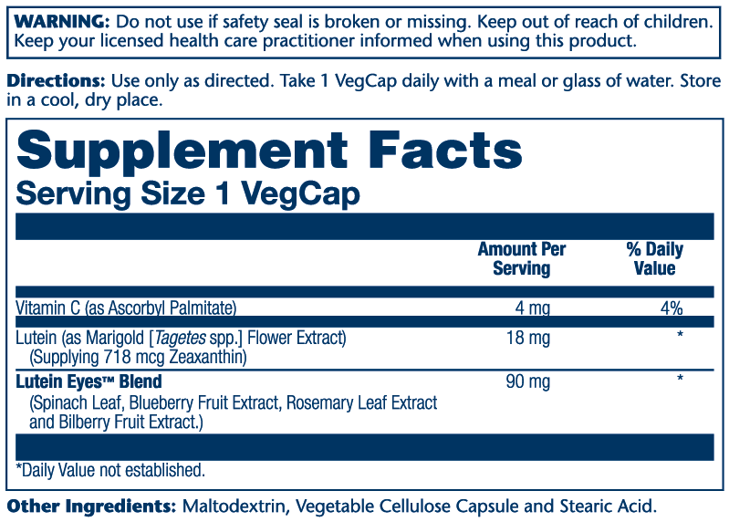 Lutein Eyes 18, Triple Strength