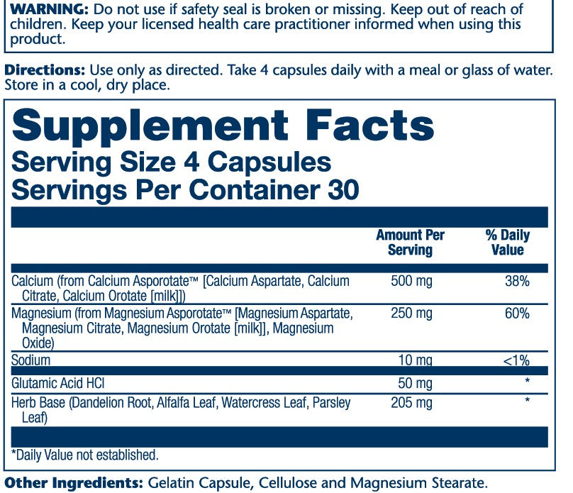 Calcium & Magnesium Asporotate