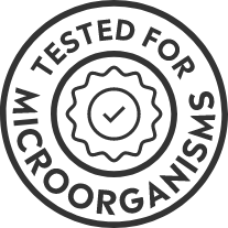Tested for Microorganisms Tested for Microorganisms