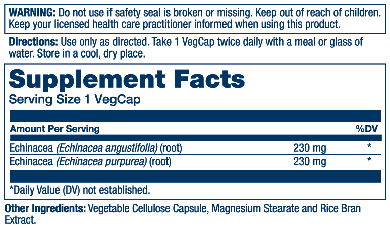 Echinacea Purpurea & Angustifo 460mg