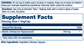 Supplement facts label for a Solaray Mullein Leaf 330mg capsule, showing dosage, respiratory directions, and warnings.