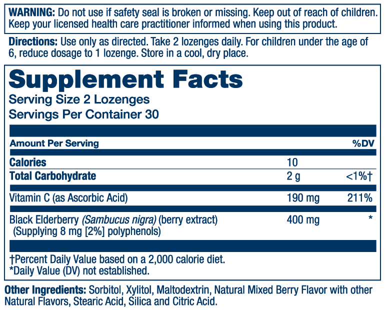 Sambuactin Elderberry Extract | 60 Lozenges