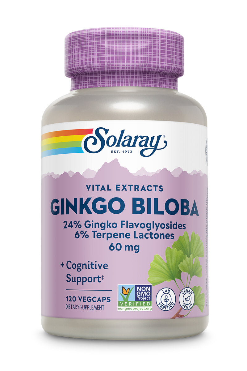 Ginkgo Biloba Leaf Extract 60mg