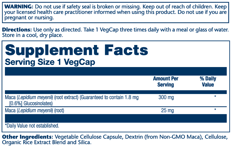 Maca Root Extract 300 mg