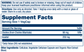 Solaray Choline & Inositol 250mg Supplement Facts label listing serving size, nutrients, ingredients, and usage directions.