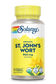 Solaray Organic St. John's Wort 900mg, 100 capsules—herbal support with USDA Organic & Vegan labels.