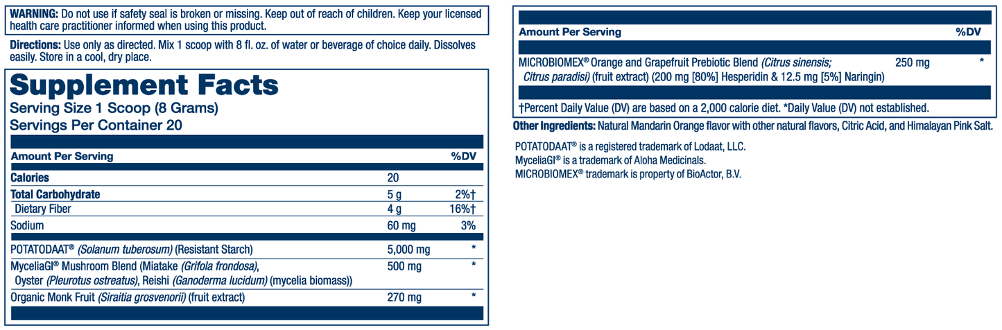 Mycrobiome Prebiotic