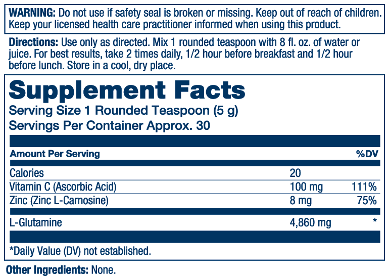 Solaray GutShield label with serving size, ingredients, nutrition facts, and dosage for digestive support and gut health.
