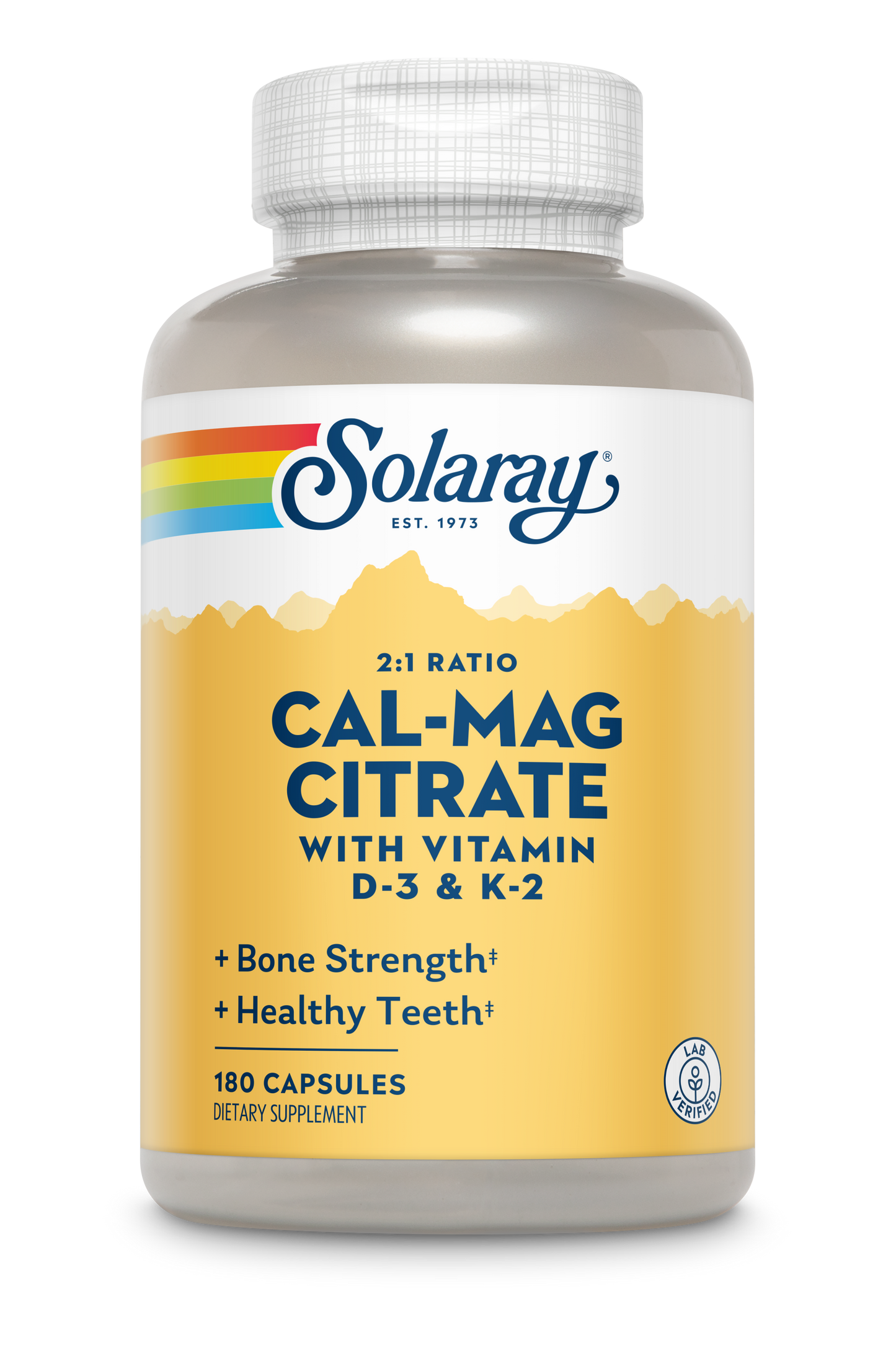 Cal-Mag Citrate w/D-3 & K-2, 2:1 Ratio