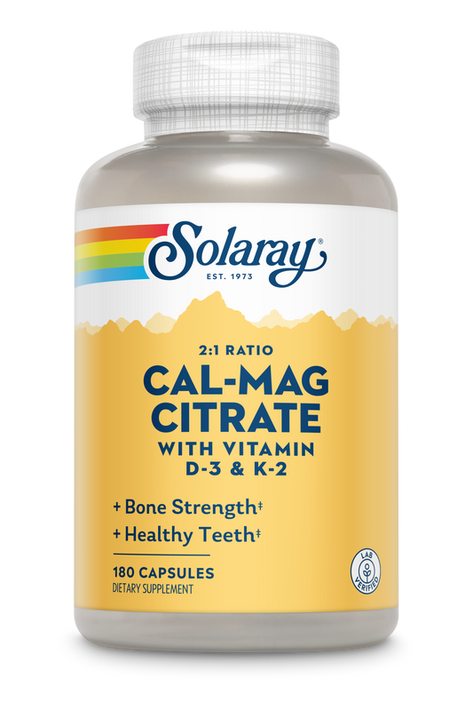 Cal-Mag Citrate w/D-3 & K-2, 2:1 Ratio