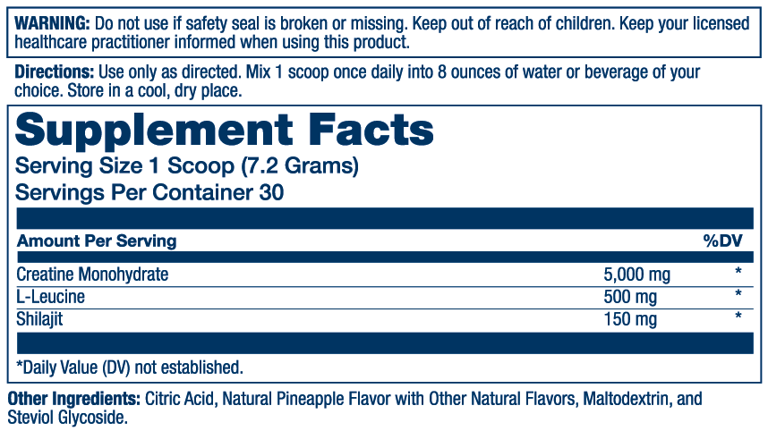 Creatine with Shilajit