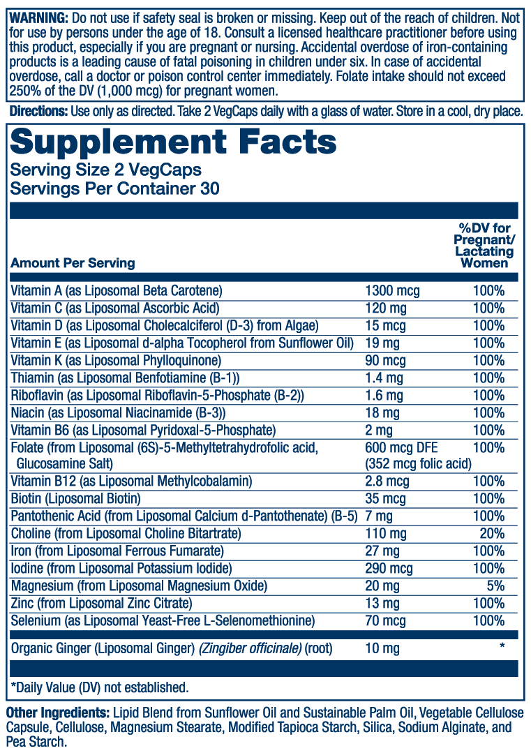 Liposomal Multivitamin Prenatal