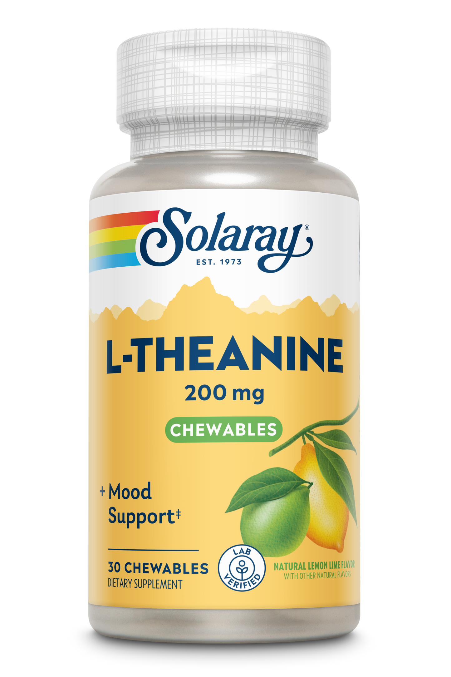 Sugar-Free L-Theanine Chewable, Lemon-Lime Flavor