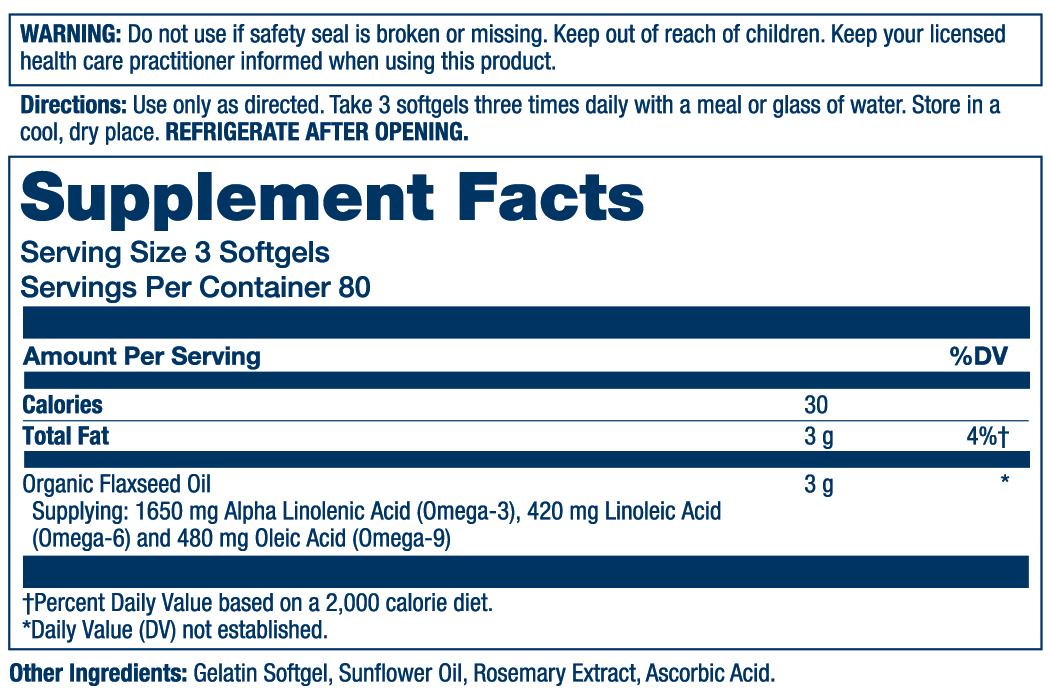 Flaxseed Oil 1000mg